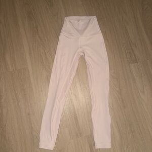 Lululemon Athletica Light Pink High-Waisted Leggings